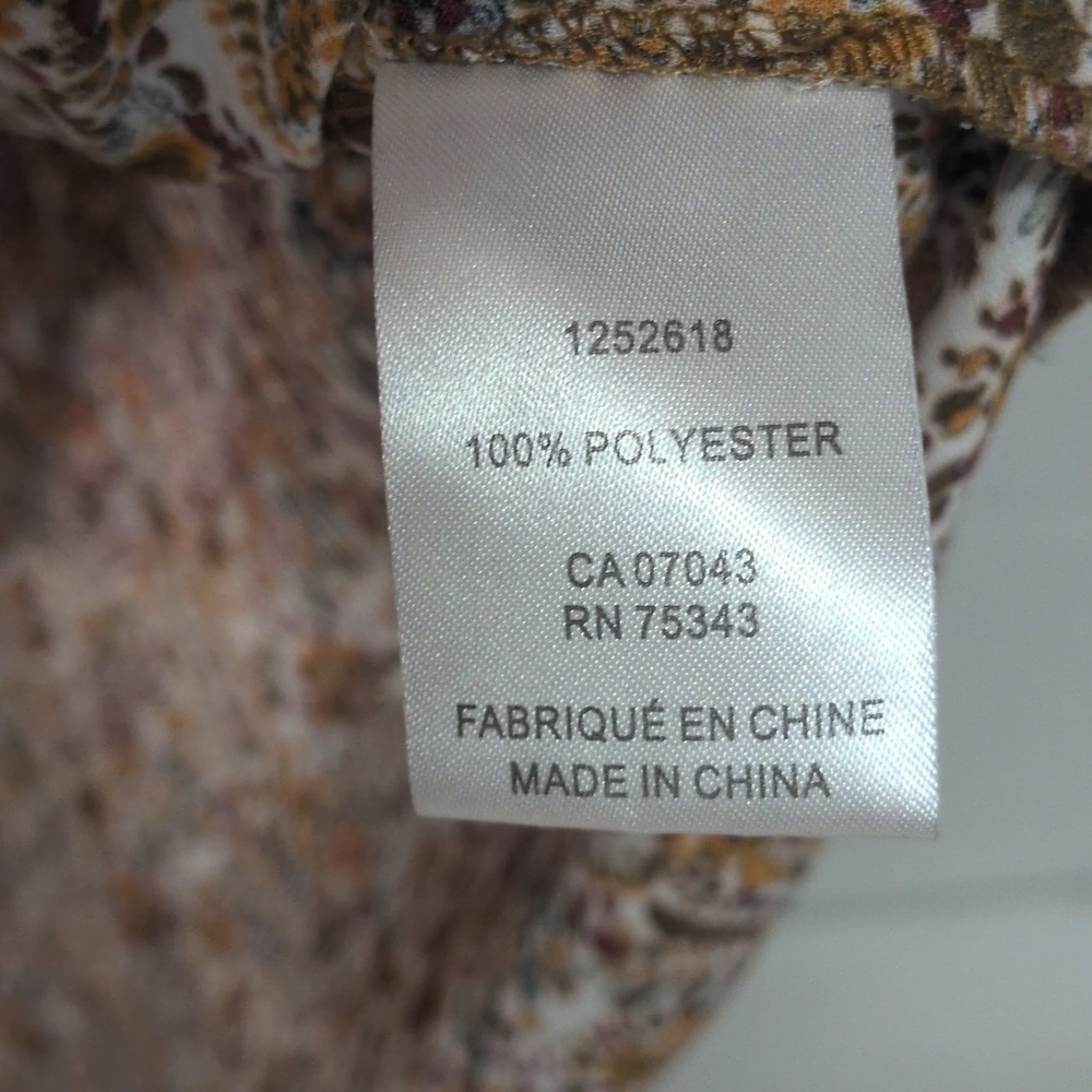 Jones New York Multicolor Floral Blouse Size 1X, like new - Picture 6 of 7